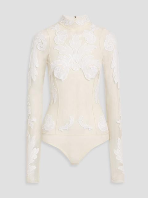 Stella McCartney Guipure lace and tulle bodysuit
