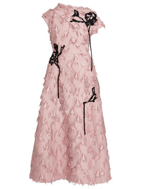 Erdem Asymmetric Fringe Dress