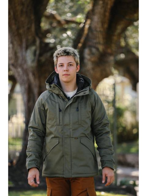 Iron Heart 8OZ SATEEN/PRIMALOFT® WINTER PARKA JACKET - OLIVE IHJ-154-OLV