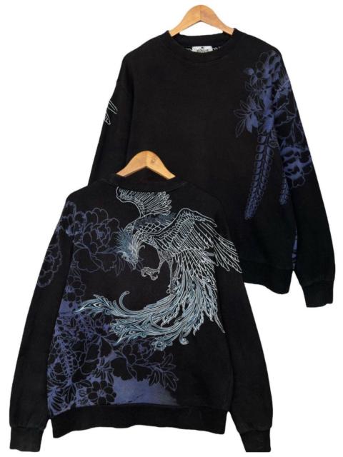 Other Designers Japanese Brand - Karakuri Tamashii Sukajan Phoenix Bird Baggy Boxy Hoodie