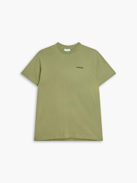 Off-White Printed cotton-jersey T-shirt