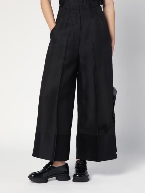 MKDT STUDIO Atelier Pasa black trousers in silk and wool