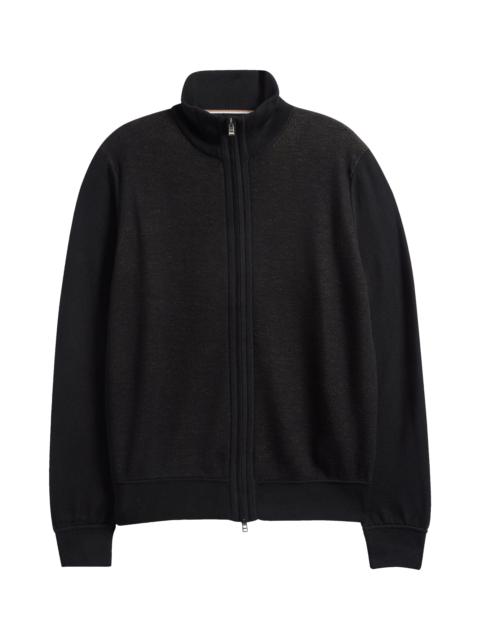 BOSS BOSS Illarione Mixed Media Jacket in Black at Nordstrom