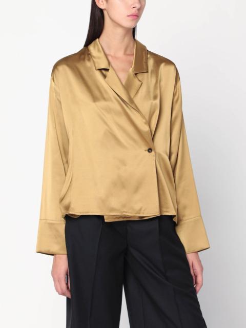 Loulou de Saison Ochre satin Persia blouse