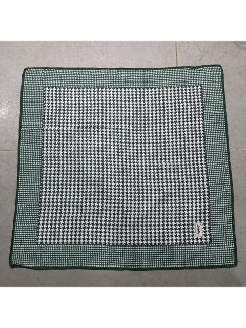 Other Designers Ysl Pour Homme - Yves Saint Laurent Houndstooth Handkerchief Pocketsquare