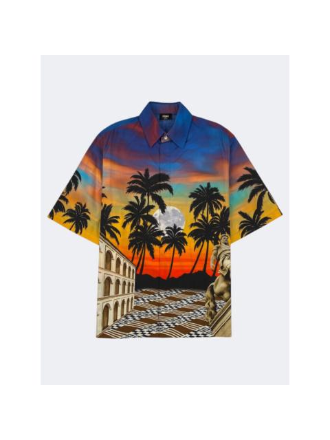 FENDI S/S 2024 Graphic-Print Poplin Shirt