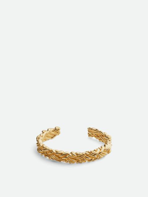Bottega Veneta Intreccio Thin Cuff Bracelet