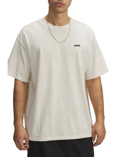 Under Armour Under Armour UA Logo Patch Oversize T-Shirt in Stone at Nordstrom