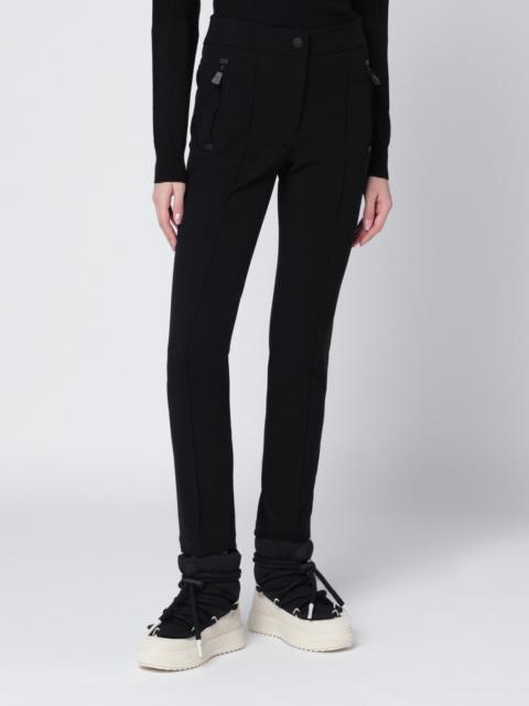 Moncler Grenoble Black slim trousers in GORE-TEX