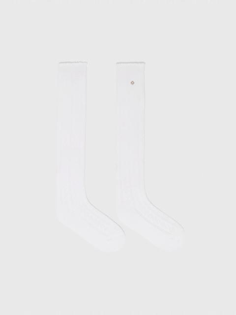 maje Knee-high pointelle socks