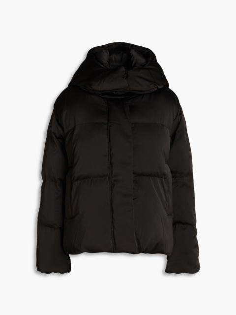 maje Quilted shell hooded jacket