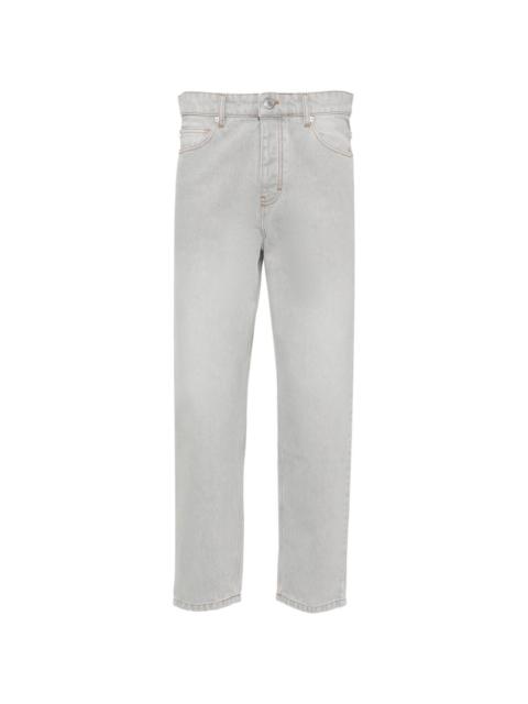 cropped tapered jeans