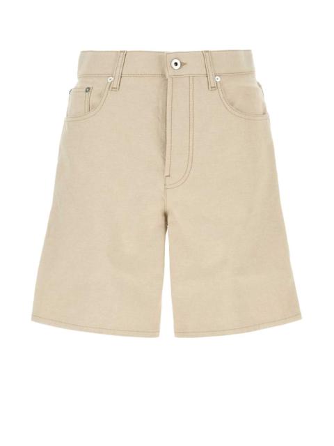 Burberry Burberry Men Sand Cotton Bermuda Shorts