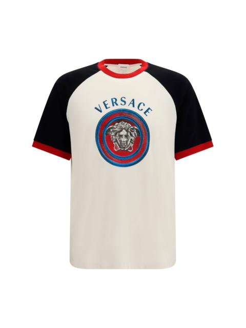VERSACE Versace Cotton Jersey T-shirt Dirty White/Black