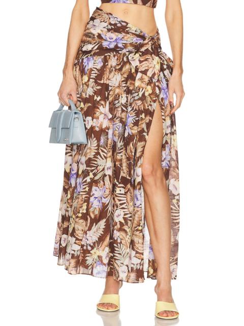 Zimmermann Coco Bow Maxi Skirt