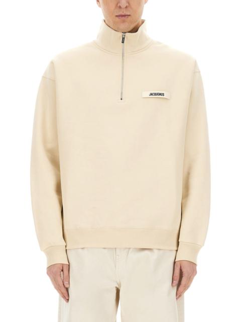Jacquemus Men Grosgrain Logo Sweatshirt