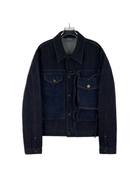Louis Vuitton Louis Vuitton 2022 Black Pocket Cotton Single-Breasted Long Sleeve Denim Jacket