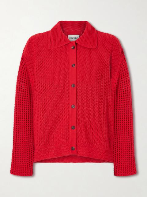 ESCVDO Solar Open-knit Cotton Cardigan