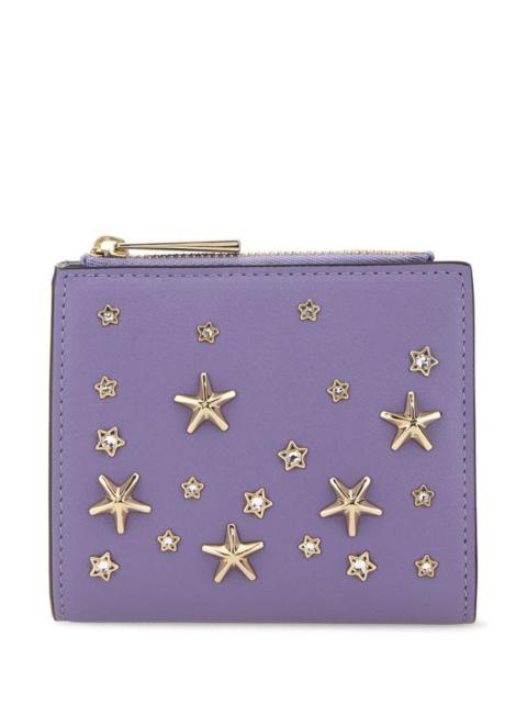 Jimmy Choo Woman Lilac Leather Hanno Wallet