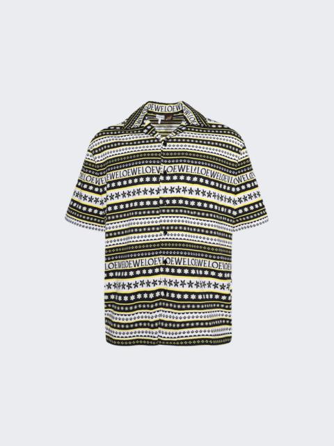 Loewe Paula's Ibiza Short Sleeve Shirt Yellow And Multicolor