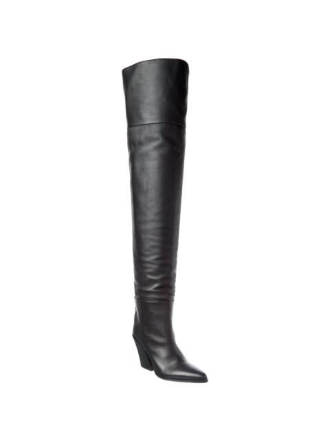 JIMMY CHOO Jimmy Choo Maceo 85 Leather Over-The-Knee Boot