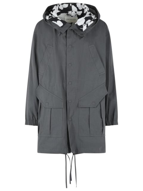 Dries Van Noten Dries Van Noten 'Voxer' Grey Cotton Parka Men