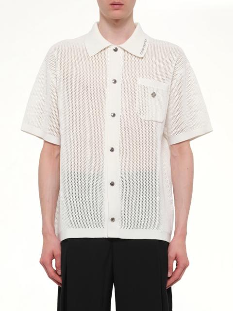 CASABLANCA Mesh Shirt in White