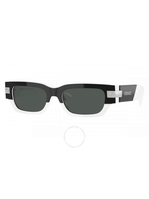 VERSACE Versace Dark Grey Rectangular Men's Sunglasses VE4465 545987 53