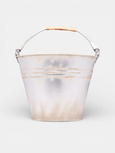 doublet Silver Leather Bucket Bag