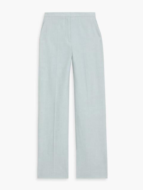Loulou de Saison Zora slub cotton-blend twill straight-leg pants