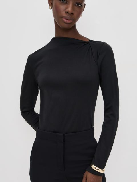 Theory Slash Neck Twist Top