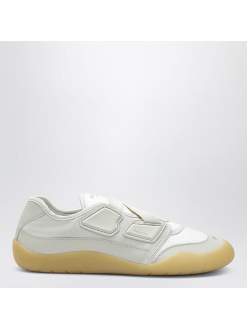 Prada Prada Speedrock Crystal Leather And Mesh Sneakers Men