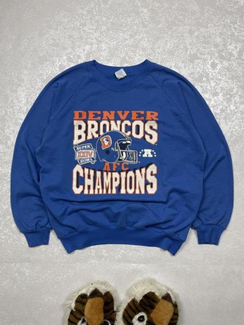 Other Designers Vintage - Rare 1989 Denver Broncos AFC Champions Super Bowl Sweatshirt