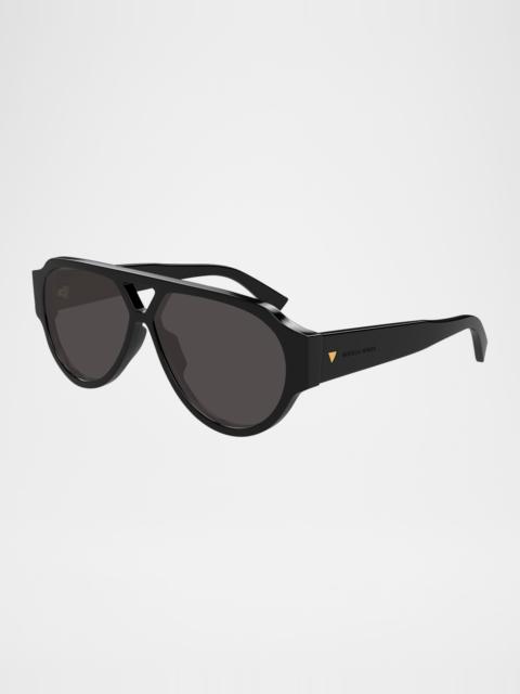 Men's Bv1318sm Acetate Aviator Sunglasses