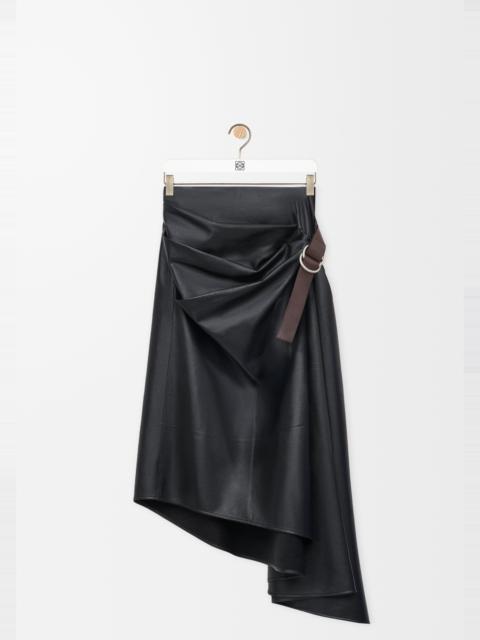Loewe Belted skirt in nappa lambskin