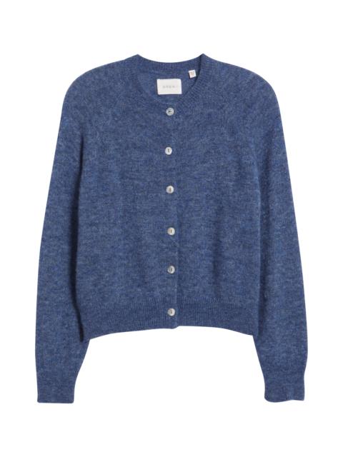 DÔEN DÔEN Petra Alpaca & Merino Wool Blend Cardigan in Blue Dusk at Nordstrom
