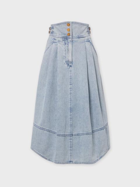 Zimmermann Skirt Denim Midi Denim