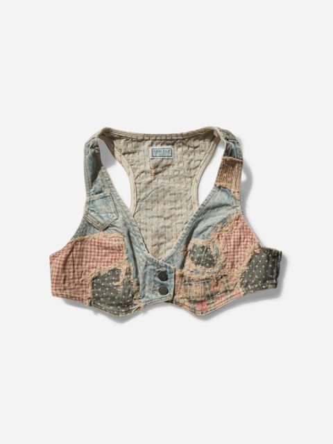 GUESS USA Women's Vintage Denim Top Light Wash