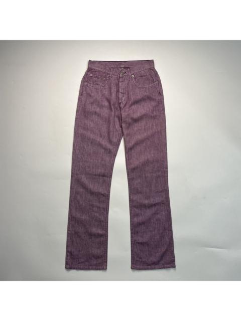 Helmut Lang Helmut Lang SS04 Cotton Linen Denim Purple Jeans