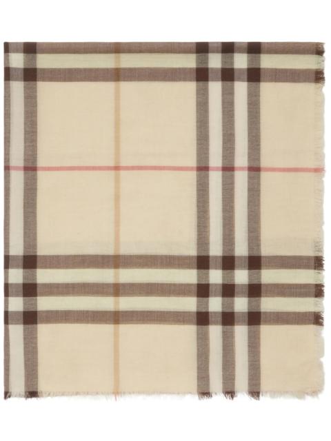 Burberry checked scarf