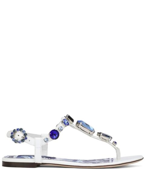 Dolce & Gabbana crystal-embellished sandals