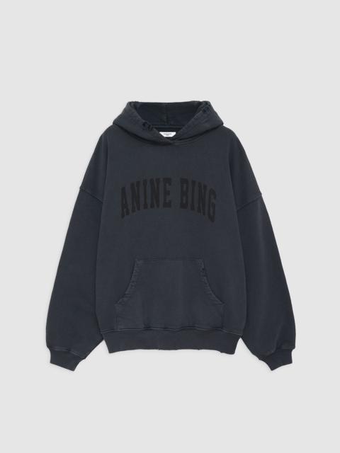ANINE BING Harvey Sweatshirt - Dark Washed Black