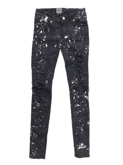 Other Designers Tripp Nyc - Tripp NYC Black Acid Wash Design Destroy Ripped Jeans