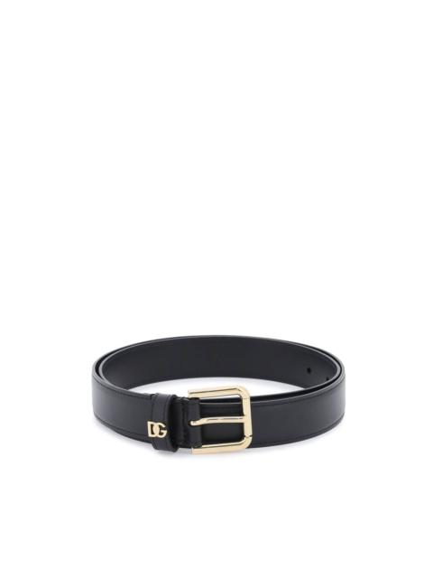Dolce & Gabbana Dg Logo Leather Belt Women