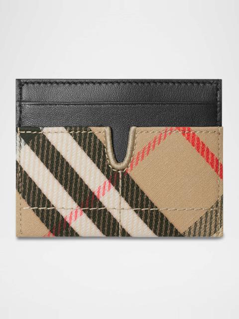 Snip Check Canvas Card Holder