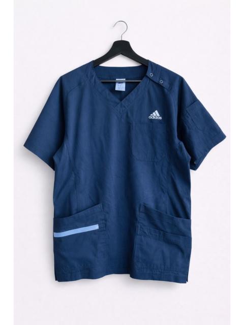 adidas Adidas Medical Scrub Top Made in Japan – Navy Blue V-Neck