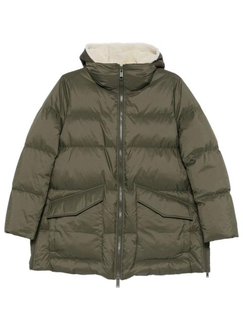 Yves Salomon Piumino Corto Con Fodera In Shearling Di Agnello Women