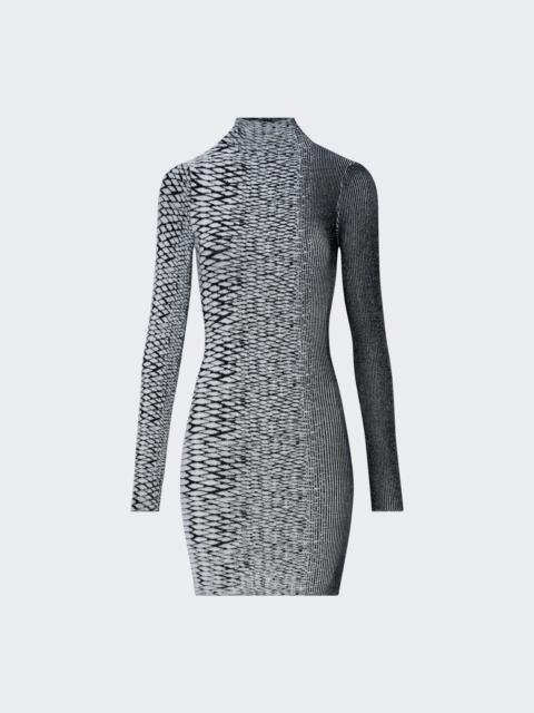 Jean Paul Gaultier 3d Snake Skin Knit Dress Black