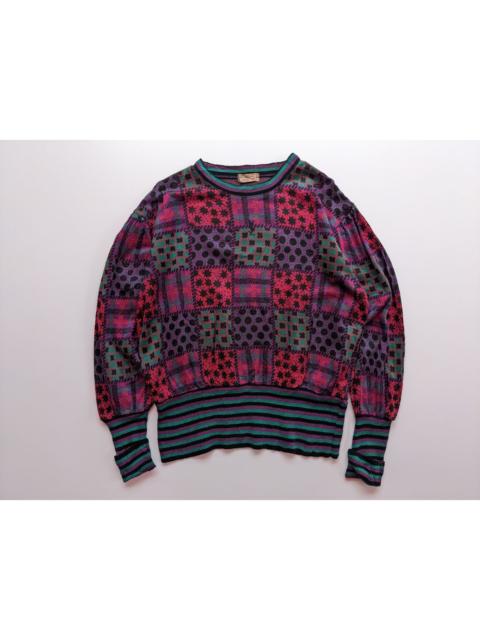 SAINT LAURENT Vintage 80s Yves Saint Laurent center logo jumper