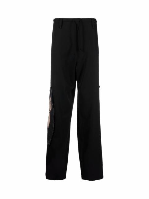 Yohji Yamamoto DRAWSTRING STRAIGHT-LEG TROUSERS